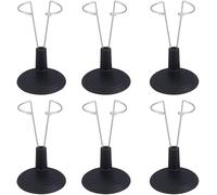 Niltracy Lot de 6 supports de présentation pour poupée de 15 cm - Noir