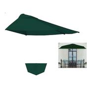NILZA 2.7m 5 Baleines Toile Demi-Parasol Auvent De Rechange Demi-Rond Toile De Rechange pour Parasol Terrasse Exterieur, Housse De Rechange pour Demi Parasol (Color : Green, Size : 270cm/9ft-5ribs)