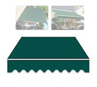 NILZA Store Banne Rétractable Filet D'ombrage Auvent De Extérieur Tissu De Rechange pour Store Abri Remplacement Toile D'Auvent Tissu De Rechange pour Auvent, Verte(Size:(13x10ft) 4x3)