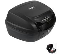 NILZA Top Case Moto Universel Valise Top Cases pour Moto, Topcase Quad Caisse De Queue Coffre Moto, Coffre Arrière De Moto Capacité 40L, avec Matériel De Montage (Color : Black)