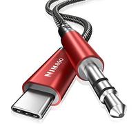 NIMASO Câble Auxiliaire Audio USB C vers 3,5 mm Mâle Câble aux Câble Type C 3,5mm Stéréo Adaptateur Audio Voiture pour iPhone 15/15Pro,Samsung S23/S22/S21/Note 10,Huawei P40/P30 Pro,Xiaomi 10 Pro/9/8