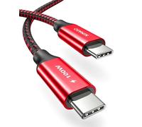 NIMASO Câble USB C vers USB C 3M,USB Type C 100W 20V/5A PD Charge Rapide avec Câble de Charge à Puce E-Mark et Câble de Données pour MacBook,MacBook Pro,iPad mini6/ Pro 2021,ChromeBook Pixel,Galaxy S8