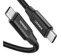 NIMASO PD Câble USB C vers USB C 3.1 Gen2 100 W USB Type C vers C Charge rapide Sortie vidéo 4K pour iPhone 15/15Pro, MacBook, iPad Pro, iPad mini 6, Samsung Galaxy S23/S22, Huawei MateBook