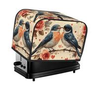 Nimbisense Housse de grille-pain à 2 tranches avec poches, protection contre la poussière et les traces de doigts pour la Saint Valentin