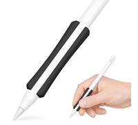 NimbleGrip 2 Étui ergonomique double face en silicone de qualité supérieure, fonctionne avec double pression et chargement sans fil, compatible avec Apple Pencil Pro 2ème génération et USB-C (noir)