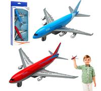 NimblusToy Avion Jouet, 2pcs Aircraft Toys Set, Modèle Avion Alliage, Plane Model, Miniatur Avion Model, Cadeau Noël Anniversaire Jeu Collection Garçon Fille 3-12 Ans -B