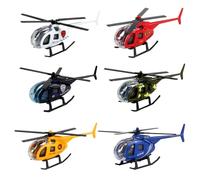 NimblusToy Helicoptere Enfant, 6pcs Mini Hélicoptères, Aircraft Toys Set, Alloy Airplane Model, Miniatur Avion Model, Cadeau Noël Anniversaire Jeu Collection Garçon Fille 3-12 Ans