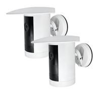 Nimblyne Lot de 2 couvercles de protection contre les intempéries pour caméra extérieure avec batterie / prise d'alimentation : caméra d'extérieur protection contre la pluie protection solaire, caméra