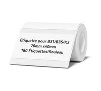 NIMBOT B31/B3S Étiquettes, 70x40mm, usage maison école bureau commerce