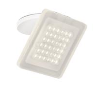 Nimbus Modul Q Plafonnier encastré LED 12,2 cm - blanc - 3.000 K - ex limentation - pivotant