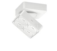 Nimbus Q Four Connect Plafonnier LED avec boîtier - blanc - 80° - incl. alimentation - pivotant Ce luminaire comporte des modules à LED prémontés de classes énergétiques A A++, A+, A