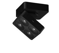 Nimbus Q Four Connect Plafonnier LED avec boîtier - noir - 40° - incl. alimentation - pivotant Ce luminaire comporte des modules à LED prémontés de classes énergétiques A A++, A+, A