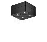 Nimbus Q Four Connect Plafonnier LED avec boîtier - noir - 80° - excl. alimentation - fixe Ce luminaire comporte des modules à LED prémontés de classes énergétiques A A++, A+, A