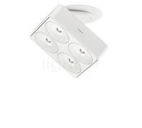 Nimbus Q Four Connect Plafonnier LED sans boîtier - blanc - 80° - excl. alimentation - pivotant Ce luminaire comporte des modules à LED prémontés de classes énergétiques A A++, A+, A
