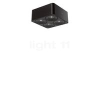 Nimbus Q Four Plafonnier LED incl. Convertisseur noir - 80° Ce luminaire comporte des modules à LED prémontés de classes énergétiques A A++, A+, A