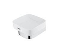 Nimco Nikau - Distributeur de savon avec support, céramique blanche/chrome NK 30059K-26