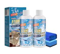 Nimedala Stone Crystal Plating Agent, 100 ML/3.38 FL oz Stone Cleaner, Stone Stain Remover for Marble, Tile, Granite, Kitchen Cooktops (2Pcs)