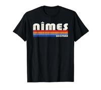 Nîmes Occitanie Style Rétro Années 70 80 T-Shirt Graphique avec Valeur