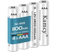 NiMh Piles Rechargeables AAA Haute capacité,1100 mAh Piles AAA Rechargeables,1,2V LR03,Lot de 4 Édition Entreprise,pré-chargées