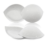 Nimiah Coussinets de bikini push-up imperméables à coudre soi-même pour maillot de bain, soutien-gorge de sport et haut pour plus de volume et un décolleté séduisant, Blanc., D