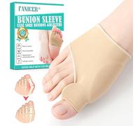 Nimisyra Orthèses Hallux Valgus, Chaussettes Valgus, Separateur Orteil Pour avec Silicone Coussinet, Convient pour Femmes Hommes, élastique et Doux Chaussettes Correctrices(37-43 M,couleur de peau)