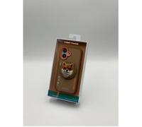 Nimmy Glasses Cool Dog Face Case with Detachable MagSafe Grip Stand for iPhone 17 6.3"" Brown Orange - N-YJKM-CXZJ-IP17-012