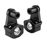 NIMOA Pontet Rehausse Guidon, Moto Pince de Guidon Moto, 2Pcs en Alliage d'Aluminium Pinces Riser Convient for 22mm ou 28mm