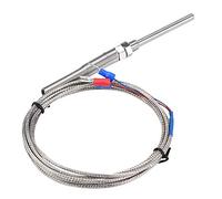 Nimoa Thermocouple, Filetage M8 PT100 Thermocouple à Résistance de Platine 50 MM Sonde Température Ligne 0-400 ℃ (2M)