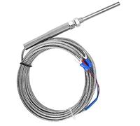 Nimoa Thermocouple Universel Gaz, Filetage M8 PT100 thermocouple-thermocouple à résistance de platine 50 mm sonde sonde de température ligne 0-400 ℃(5M)