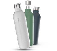 NIMOE® SteelStream - Bouteille en acier inoxydable 1 l Compatible Sodastream Duo, E-Duo Résistante au lave-vaisselle