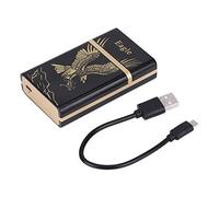 Nimomo Boîte à Cigarettes avec Plus Légère, Boîte à Cigarettes Portable Allume Cigare Pratique avec Super Mini Briquet Électrique Rechargeable USB (Aigle en Or)