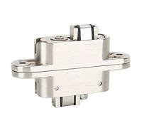 Nimomo Charnière Croisée Dissimulée, de Porte Réglable en Alliage Zinc 3D, Cachée, Accessoire Quincaillerie Meubles pour Pliante Laissée Ouverte (23mm X 95mm)