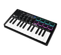Nimomo M-VAVE Clavier MIDI USB Portable, Clavier Mini 25 Touches électronique Contrôleur Pad SMK-25 Noir et Blanc Batterie intégrée