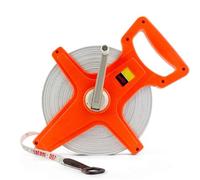 Nimomo Mètre Ruban En Fibre De Verre, 100m /330Ft Mètre Ruban D'Arpenteur En Fibre De Verre, Double Face MèTre Enrouleur Decametre Rouleau De Mettre Ruban Ouvert Pour L'Ingénieur, Cour Et Terrain