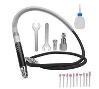 Nimomo Micro Broyeur Pneumatique, 65000 Tr/Min Micro Meuleuse Droite à Air Stylo Broyeur à Crayons, Mini Meuleuse Rectifieuse Pneumatique Perceuse Pour Le Polissage, La Gravure Et La DéCoupe