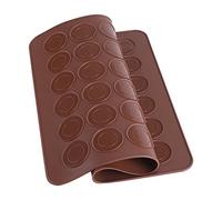 Nimomo Plaque Macarons silicone, 39 x 28,5 cm, Tapis de cuisson en silicone pour macarons