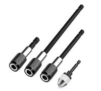 Nimomo Porte Embout Magnetique Pour Visseuse, 3 Pièces 1/4" Hexagonal Tige D'Extension Magnétique Avec Mandrin Perceuse Rapide, 60/100/150mm Rallonge Embout Visseuse Barre D'Extension De Porte Embout