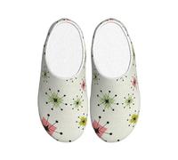 NImongt Atomic Stars Chaussures d'intérieur lavables pour homme et femme Motif rétro