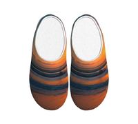 NImongt Belles pantoufles d'intérieur lavables pour homme et femme Motif lever de soleil et océan