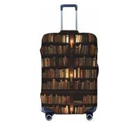 NImongt Bibliothèque Bibliothèque Imprimée Valise Couverture Universelle Élastique Bagage Accessoire Vacances Plage Business Voyage, Noir , L, Bagage à main