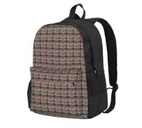 NImongt Carpes koï traditionnelles avec imprimé à pois pour adulte, sac à dos résistant à l'eau, grande capacité pour la randonnée, le camping, les trajets et les pique-niques