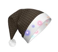 NImongt Chapeau de Noël LED unisexe imprimé mandala pour adulte pour fêtes festives