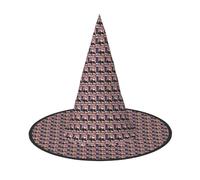 NImongt Chapeau de sorcière unisexe avec motif aigle à tête blanche avec drapeau américain pour adolescents, fêtes, carnavals et cosplay