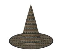 NImongt Chapeau de sorcière unisexe avec motifs amérindiens pour adolescents, fêtes, carnavals et cosplay