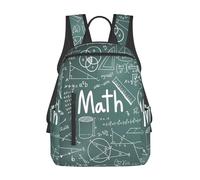 NImongt Formulas Formes Théorie Math Leçon Mots Imprimés Léger Polyvalence Sac à dos Voyage Hommes Femmes Casual Sac à dos Daypack Daily Randonnée