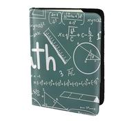 NImongt Formulas Shapes Theory Math Leçon Word Print Passeport élégant 14 cm Document de voyage pour homme femme Business Loisirs Voyage Portefeuille, Noir , Taille unique