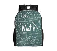 NImongt Formulas Shapes Theory Math Lesson Word Print Sac à dos imperméable unisexe voyage travail extérieur voyages d'affaires usage quotidien