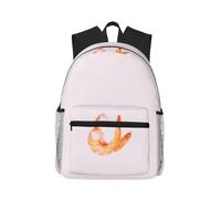 NImongt Glutton Sac à dos unisexe léger et confortable Motif crevettes