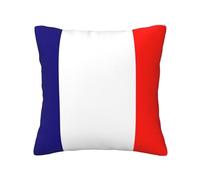 NImongt Housse de coussin carrée avec imprimé drapeau français pour toutes les saisons