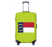 NImongt Housse de valise élastique universelle avec drapeau de la Caroline du Nord - Accessoire de bagage - Vacances - Plage - Voyage d'affaires, Noir , L, Bagage à main